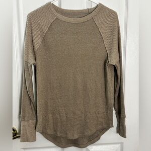 Tan long sleeve top